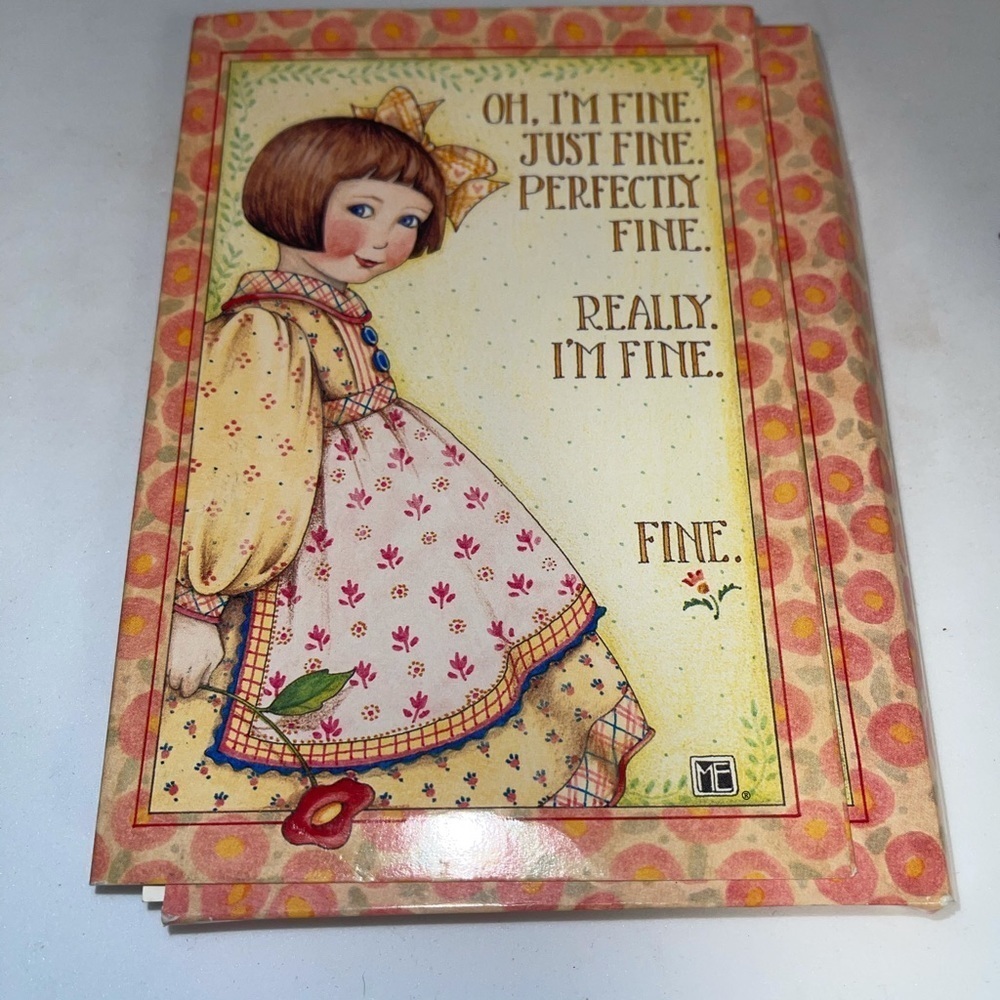 Set of 6 Mary Engelbreit cards as pictured- CUTE!!